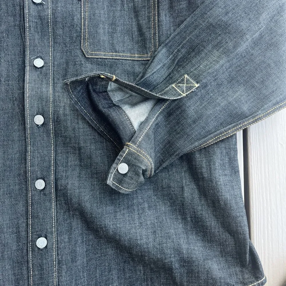 LEVI’s Men’s Jackson Worker Overshirt-jacket Black Cotton Hemp Rinse Size XL - Picture 6 of 15